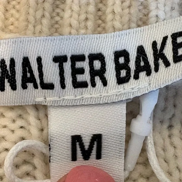 NWT Walter Baker Gemma Cable Knit Sweater Vest | Cream | Size M | NWT - Picture 5 of 5